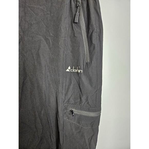 Clothin Mens Elastic Waist Travel Stretch Cargo Pant Quick Dry Black XL 30L - Picture 2 of 7